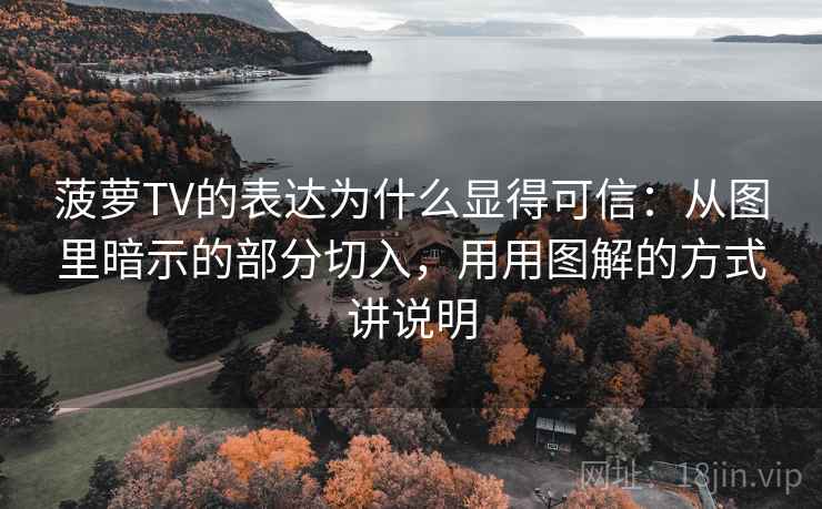 菠萝TV的表达为什么显得可信：从图里暗示的部分切入，用用图解的方式讲说明
